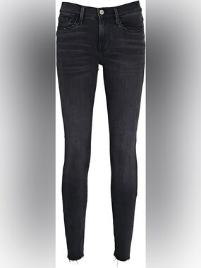 Frame Denim Le Skinny De Jeanne Jeans Cheyenne  - Mid Rise Skinny Fit (size 33)